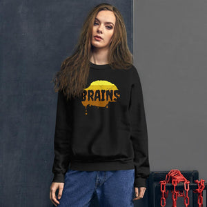 Halloween Zombie Brains - Unisex Sweatshirt - Keen Eye Design