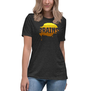 Halloween Zombie Brains - Women's Relaxed T-Shirt - Keen Eye Design