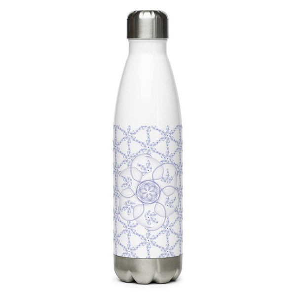Hippy Flower - Stainless Steel Water Bottle 17oz - Keen Eye Design