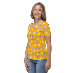 Hippy Orangeflower - Women's AOP T-shirt - Keen Eye Design