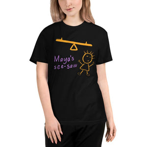 Maya's See-Saw - Unisex Eco Sustainable T-Shirt - Keen Eye Design