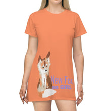 Load image into Gallery viewer, New Fox - AOP T-Shirt Dress - Keen Eye Design
