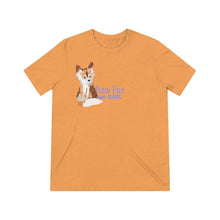 Load image into Gallery viewer, New Fox - Girl&#39;s &amp; Unisex Orange Triblend Tee - Keen Eye Design
