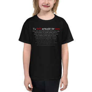 Not Afraid Of Any - Youth T-Shirt - Keen Eye Design