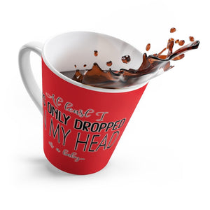 Not On My Face - Latte Mug (Spicy Red) - Keen Eye Design