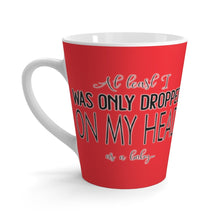 Load image into Gallery viewer, Not On My Face - Latte Mug (Spicy Red) - Keen Eye Design
