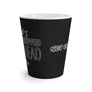 Not On My Face - Latte Mug (Tar Black) - Keen Eye Design