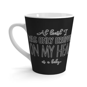 Not On My Face - Latte Mug (Tar Black) - Keen Eye Design