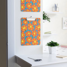 Load image into Gallery viewer, Orangeflower Pattern on Blue - Clipboard - Keen Eye Design
