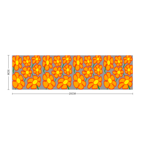 Orangeflower on Med Gray (Blossoms) - Unisex Headband - Keen Eye Design