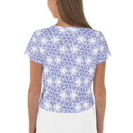 Prism-Flower - AOP Crop Tee - Keen Eye Design