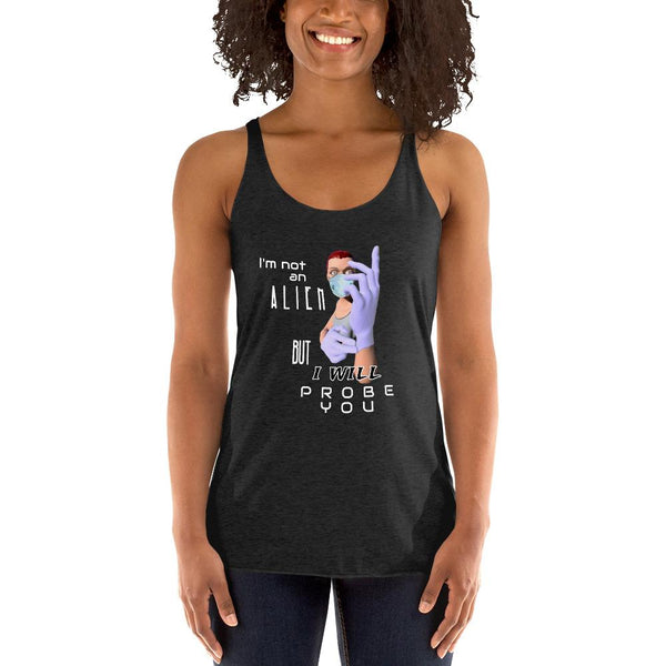 Probe You (Full - Gal) - Women's Racerback Tank - Keen Eye Design