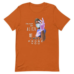 Probe You (Full - Guy) -  Short-Sleeve Unisex T-Shirt - Keen Eye Design