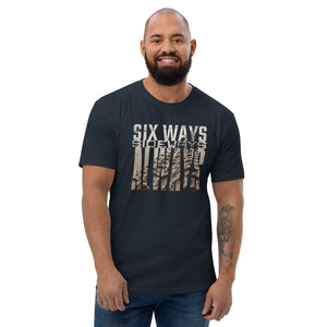 Six Ways Sideways Always (Sandtracks 2) - Men's Fitted Premium T-Shirt - Keen Eye Design