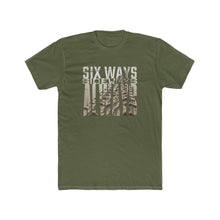 Load image into Gallery viewer, Six Ways Sideways Always (Sandtracks 2) - Men&#39;s Fitted Premium T-Shirt - now with more colours! - Keen Eye Design
