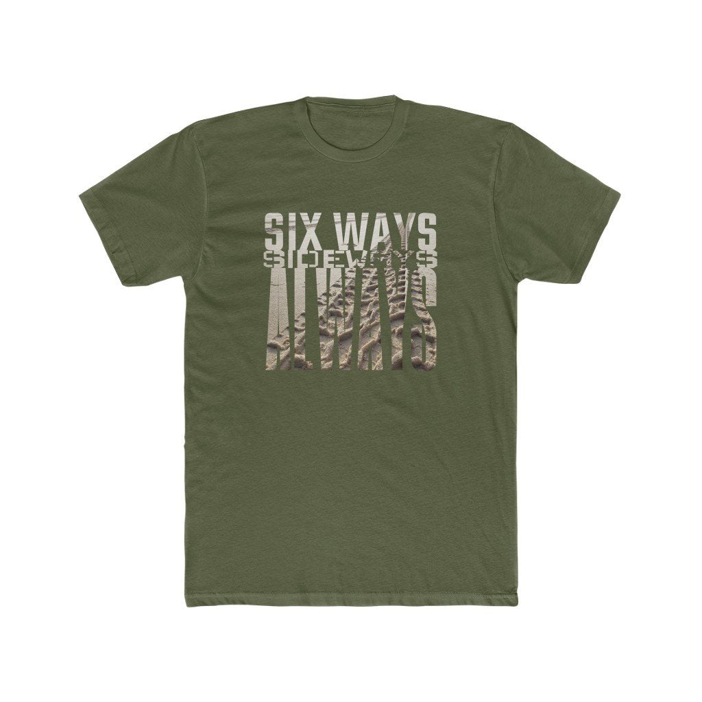 Six Ways Sideways Always (Sandtracks 2) - Men's Fitted Premium T-Shirt - now with more colours! - Keen Eye Design