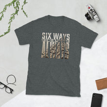 Load image into Gallery viewer, Six Ways Sideways Always (Sandtracks 2) - Unisex T-Shirt - Keen Eye Design
