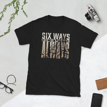 Load image into Gallery viewer, Six Ways Sideways Always (Sandtracks 2) - Unisex T-Shirt - Keen Eye Design
