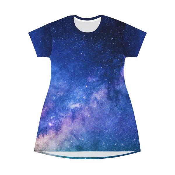 Starscape - AOP T-Shirt Dress - Keen Eye Design