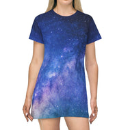 Starscape - AOP T-Shirt Dress - Keen Eye Design