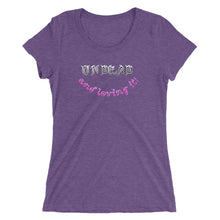 Load image into Gallery viewer, Undead and Loving It! Halloween Costume V3 - Ladies&#39; Tri-Blend T-Shirt - Keen Eye Design
