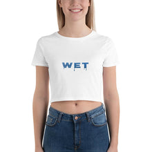 Load image into Gallery viewer, Wet (Answer - Water Style) - Women&#39;s Crop Tee - Keen Eye Design
