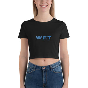 Wet (Answer - Water Style) - Women's Crop Tee - Keen Eye Design