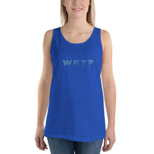 Load image into Gallery viewer, Wet? (Question - Water Style) - Premium Unisex Tank Top - Keen Eye Design
