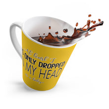 Load image into Gallery viewer, Not On My Face - Latte Mug (Honey Yellow) - Keen Eye Design
