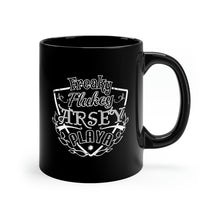 Load image into Gallery viewer, Freaky Flukey Arsey Playa - Black Mug 11oz
