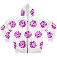 Load image into Gallery viewer, Radisolarc BP03PTWH - AOP Unisex Zip Hoodie
