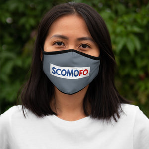 Scomofo - Fitted Polyester Face Mask (indigo with black trim)