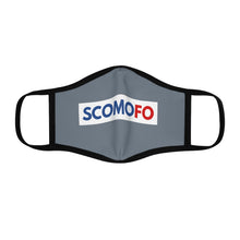 Load image into Gallery viewer, Scomofo - Fitted Polyester Face Mask (indigo with black trim)

