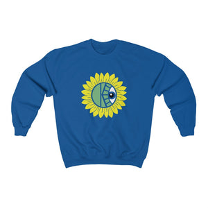 KeenEyeD Sunflower - Unisex Heavy Blend™ Crewneck Sweatshirt