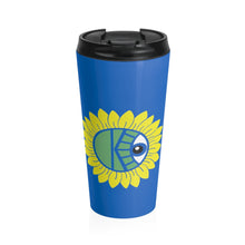 Load image into Gallery viewer, KeenEyeD Sunflower - Stainless Steel Travel Mug
